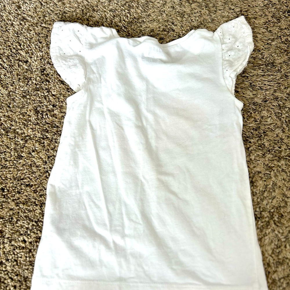 Carters 3T sleeveless top -white